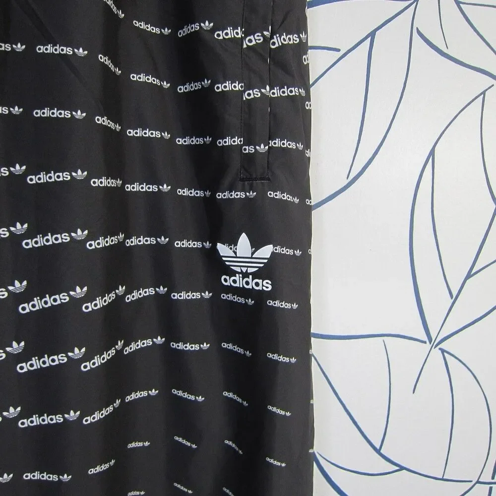 Adidas Originals Men's XL Black Regular Fit Monogram Logo Track Pants H13484 NWT